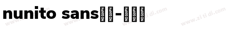 nunito sans字体字体转换